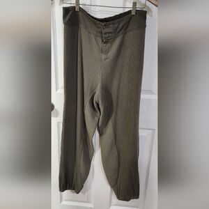 Free People Olive Ribbed Joggers